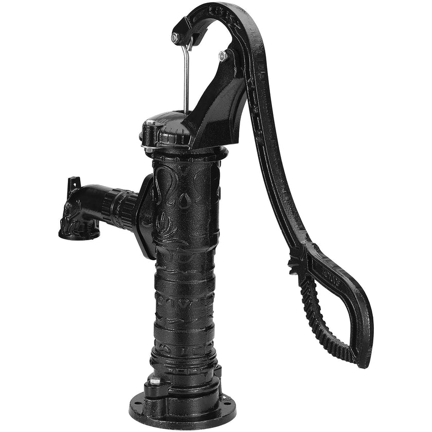 VEVOR Antique Well Hand Pitcher Pump, 22 ft Maximum Lift, Cast Iron Manual Hand Water Pump with Ergonomic Handle G1-5/8