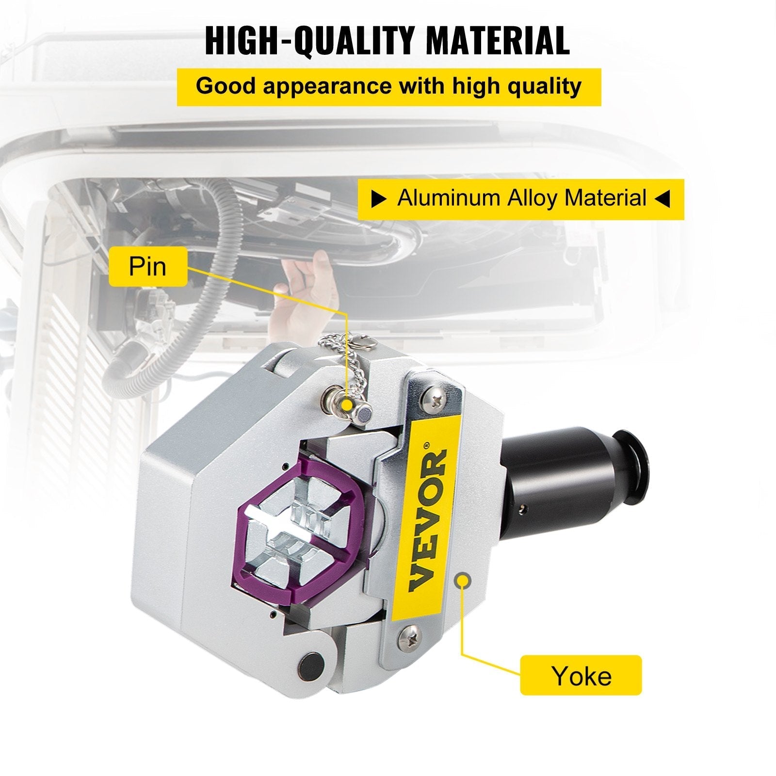 VEVOR Manually Operated AC Hose Crimper FS-7842B Separable Hydraulic Hose Crimper Kit Manual Piston Valve For Aluminum Pump Air Conditioning Repair with 7 Dies Whole Set Handheld AC Hose