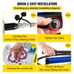 VEVOR Manually Operated AC Hose Crimper FS-7842B Separable Hydraulic Hose Crimper Kit Manual Piston Valve For Aluminum Pump Air Conditioning Repair with 7 Dies Whole Set Handheld AC Hose