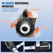 VEVOR 2 Speed SPA Pump, 56-Frame, AC 220-240V Hot Tub SPA Pump, 4HP/210GPM/65.61ft High Speed or 0.7HP/103GPM/16.07ft Low Speed, 2