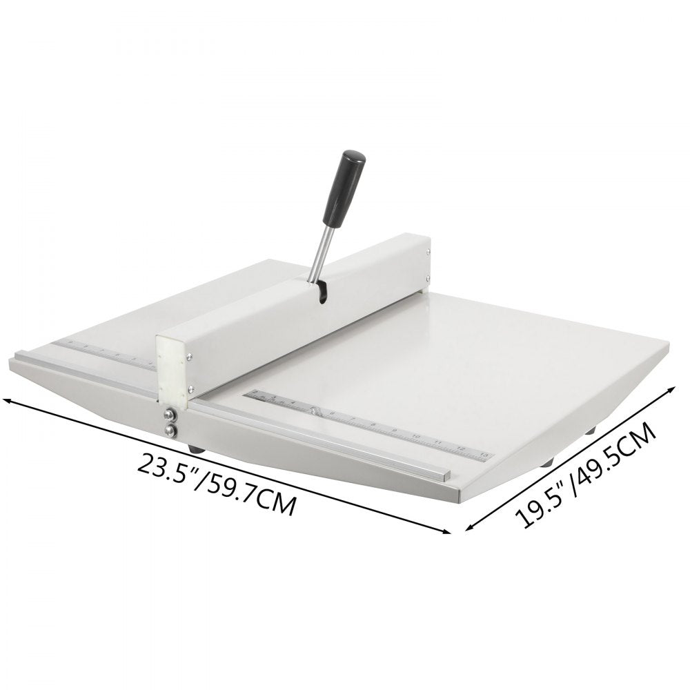 VEVOR Manual Creaser 18Inch 460mm Creasing Machine High Gloss Covers Heavy Duty Creaser with 2 Magnetic Block for A4 Paper Card