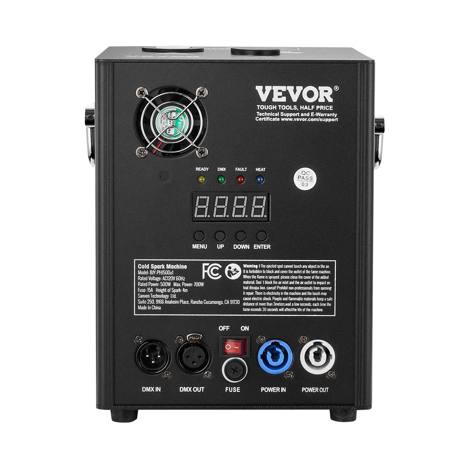 VEVOR Cold Spark Firework Machine 500W 6.6-13ft Stage DJ Wedding Event Party
