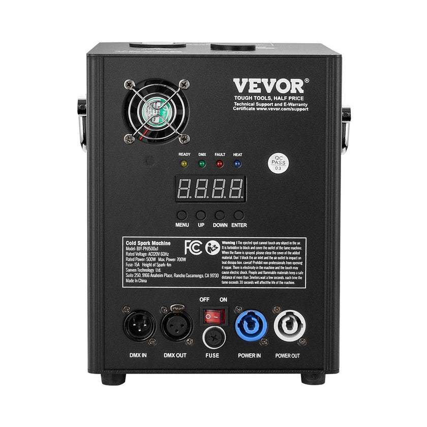 VEVOR Cold Spark Firework Machine 500W 6.6-13ft Stage DJ Wedding Event Party
