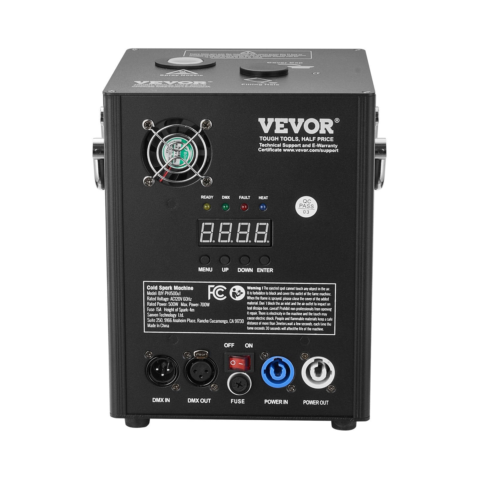 VEVOR Cold Spark Firework Machine 500W 6.6-13ft Stage DJ Wedding Event Party