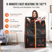VEVOR Sauna Blanket for Detoxification, 1050W Portable Far Infrared Sauna Tent for Home, 104- 167?, 1-60 Minutes Timer , Personal Sauna Box for Home Spa Indoor Black 27.56 x 31.5 x 38.58 inch