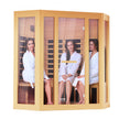 VEVOR Far Infrared Wooden Sauna Room Home Sauna Spa for 3 to 4 Person 2470W