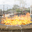 VEVOR 12 inch Round Drop-in Fire Pit Pan, Stainless Steel Fire Pit Burner Kit, Natural & Propane Gas Fire Pan with 92,000 BTU for Indoor or Outdoor Use
