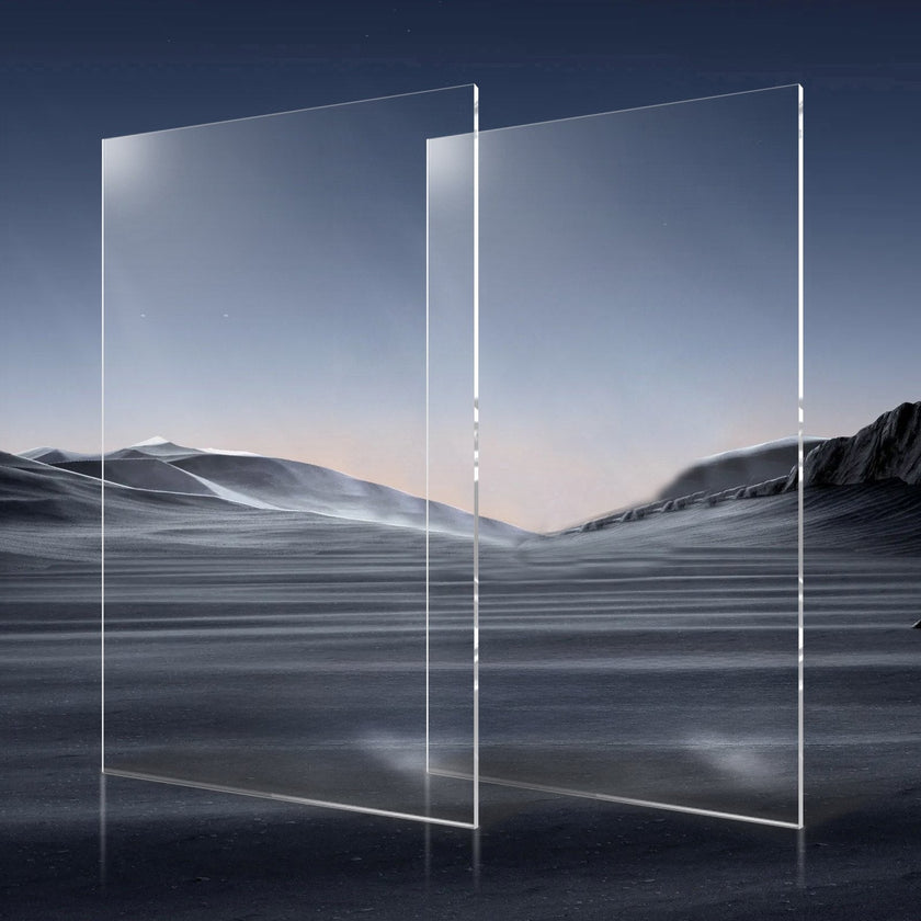 VEVOR 2-Pack Plexiglass Acrylic Sheets 24 x 48 In Plastic Sheets 1/8 In Thick