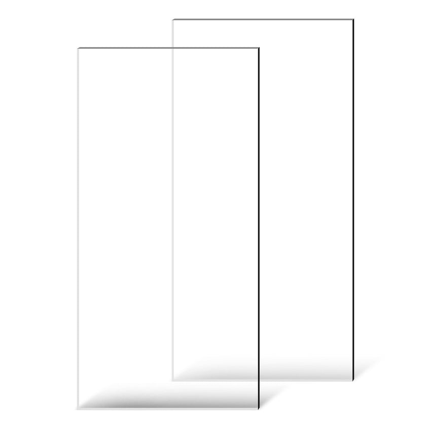 VEVOR 2-Pack Plexiglass Acrylic Sheets 24 x 48 In Plastic Sheets 1/8 In Thick