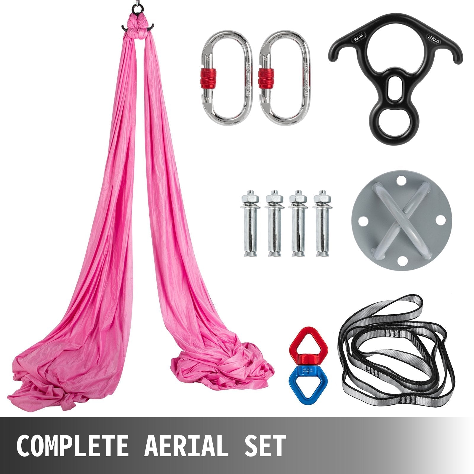 Aerial Silk 11Yards Yoga Swing Hammock Trapeze Antigravity Pilates 10Mx2.8M Home