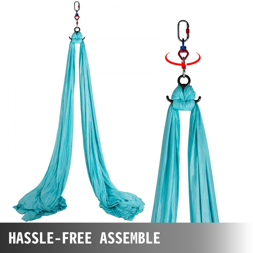 Aerial Silks Yoga Swing Kit 11 Yards Long Yoga Hammock For Aerial Yoga Fly Dance