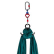 VEVOR Aerial Silk, 11yd 9.2ft Aerial Yoga Swing Set Yoga Hammock Kit - Antigravity Ceiling Hanging Yoga Sling - Carabiners, Daisy Chain, Inversion Swing for Home Outdoor Aerial Dance, Dark Green