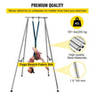 VEVOR Yoga Sling Inversion, 9.6 FT Height Inversion Yoga Swing Stand,Max Capacity 551lbs/250kg Aerial Yoga Frame with 236in/6m Yoga Swing Inversion Sling Body Bundle Safety Belts (Green, 19.6ft)
