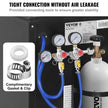 VEVOR Triple Gauge Regulator, CO2 Regulator Gauge with 0-60PSI, Heavy Duty CO2 Gauge Gas System, Draft Beer Regulator with Check Valve, Adjustable Pressure Regulator for Draft Beer Homebrew, CGA320