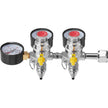 VEVOR Triple Gauge Regulator, CO2 Regulator Gauge with 0-60PSI, Heavy Duty CO2 Gauge Gas System, Draft Beer Regulator with Check Valve, Adjustable Pressure Regulator for Draft Beer Homebrew, CGA320