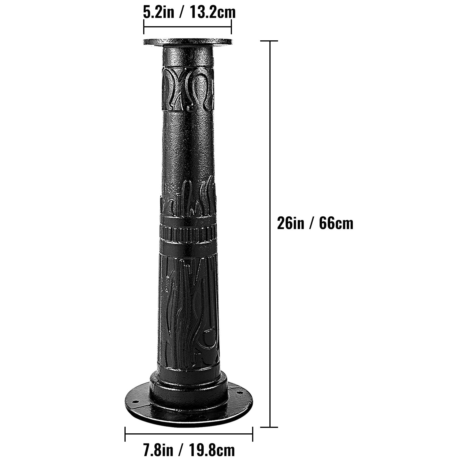 VEVOR Antique Hand Water Pump Stand Pitcher Pump Stand Cast Iron Well Pump Stand w/Pre-set 0.5