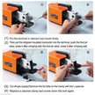 VEVOR Pneumatic Crimping Tool Am-10, Air Powered Wire Terminal Crimping Machine Crimping Up To 16mm2, Pneumatic Crimper Plier Machine with 10 Sets Of Dies for Many Kinds of Terminals