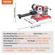 VEVOR Circular Saw Blade Sharpener, 370W Rotary Angle Mill Grinder, 3600RPM Saw Blade Grinding Sharpening Machine with 6 Saw Centerings, 5-inch Grinding Wheel for Carbide Tipped Saw Blades