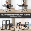 VEVOR Dip Bars, 440 lbs Capacity, Heave Duty Dip Stand Station with Adjustable Height, Fitness Workout Dip Bar Station Stabilizer Parallette Push Up Stand, Parallel Bars for Strength Training Home Gym