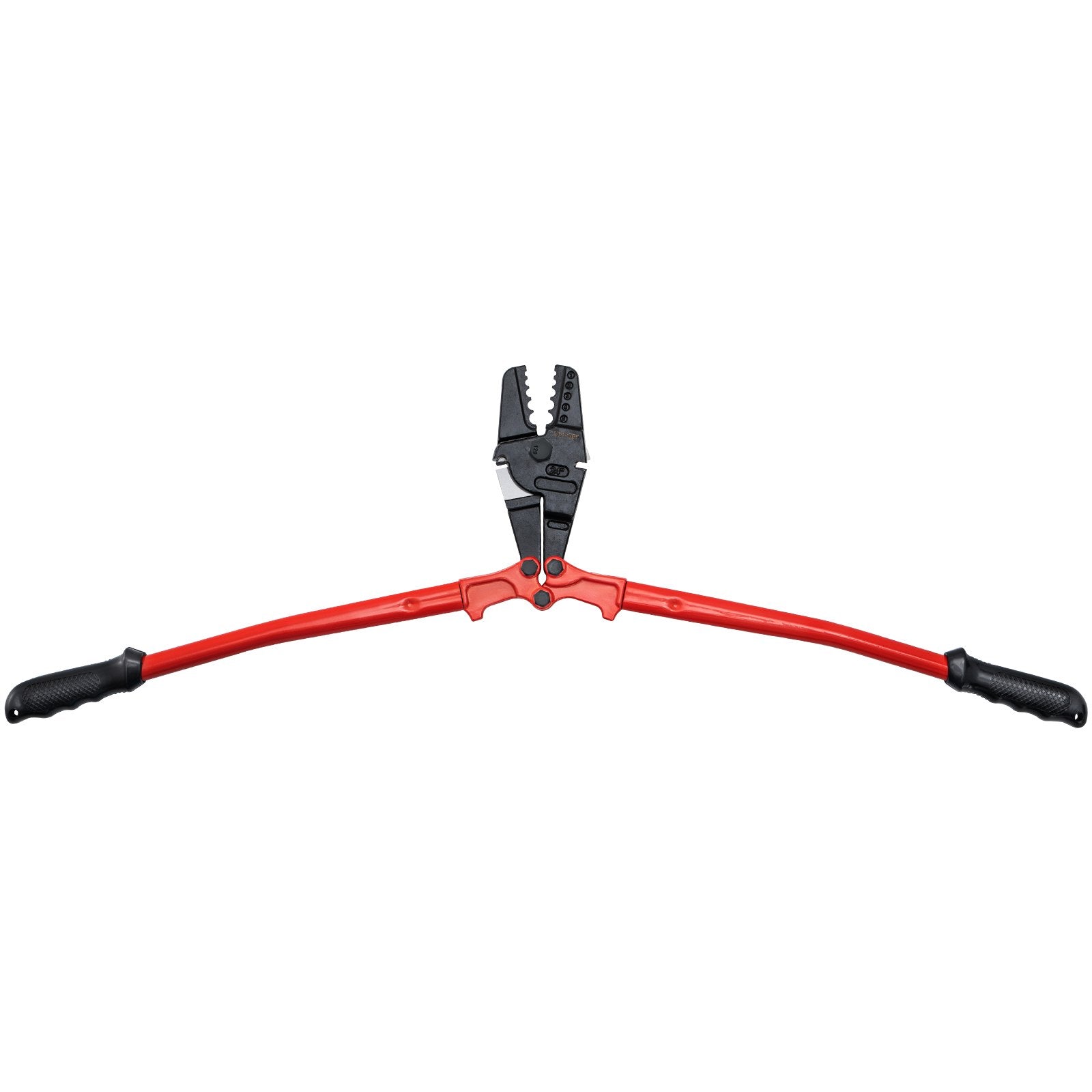 VEVOR Hand Swager Crimper Swaging Tool for Copper Aluminum Oval Sleeves and Stop Sleeves Wire Rope Crimping Tool Propress Swage Tool Long Handle Labor Save (24 Inch)