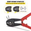 VEVOR 30 Inch Hand Swager Crimper 3 Cavity 5/32 1/4 5/16inch Swaging Tool for Copper Aluminum Oval Sleeves and Stop Sleeves Wire Rope Crimping Tool Propress Swage Tool Long Handle Labor Save
