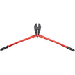 VEVOR 30 Inch Hand Swager Crimper 3 Cavity 5/32 1/4 5/16inch Swaging Tool for Copper Aluminum Oval Sleeves and Stop Sleeves Wire Rope Crimping Tool Propress Swage Tool Long Handle Labor Save