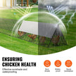 VEVOR Chicken Tunnels, 236.2 x 157.5 x 24.2 inch(LxWxH) Chicken Tunnels for Yard, Portable Chicken Tunnels for Outside with Corner Frames, 2 Sets, Suitable for Chickens, Ducks, Rabbits