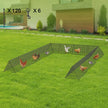 VEVOR Chicken Tunnels, 236.2 x 157.5 x 24.2 inch(LxWxH) Chicken Tunnels for Yard, Portable Chicken Tunnels for Outside with Corner Frames, 2 Sets, Suitable for Chickens, Ducks, Rabbits