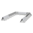 VEVOR Chicken Tunnels, 236.2 x 157.5 x 24.2 inch(LxWxH) Chicken Tunnels for Yard, Portable Chicken Tunnels for Outside with Corner Frames, 2 Sets, Suitable for Chickens, Ducks, Rabbits