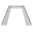 VEVOR Chicken Tunnels, 236.2 x 157.5 x 24.2 inch(LxWxH) Chicken Tunnels for Yard, Portable Chicken Tunnels for Outside with Corner Frames, 2 Sets, Suitable for Chickens, Ducks, Rabbits