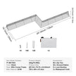 VEVOR Chicken Tunnels, 287 x 78.7 x 24.2 inch(LxWxH) Chicken Tunnels for Yard, Portable Chicken Tunnels for Outside with Corner Frames, 2 Sets, Suitable for Chickens, Ducks, Rabbits