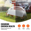 VEVOR Chicken Tunnels, 157.5 x 39.4 x 24.2 inch(LxWxH) Chicken Tunnels for Yard, Portable Chicken Tunnels for Outside with Corner Frames, Chicken Coop Run, Suitable for Chickens, Ducks, Rabbits