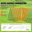 VEVOR Chicken Tunnels, 157.5 x 39.4 x 24.2 inch(LxWxH) Chicken Tunnels for Yard, Portable Chicken Tunnels for Outside with Corner Frames, Chicken Coop Run, Suitable for Chickens, Ducks, Rabbits