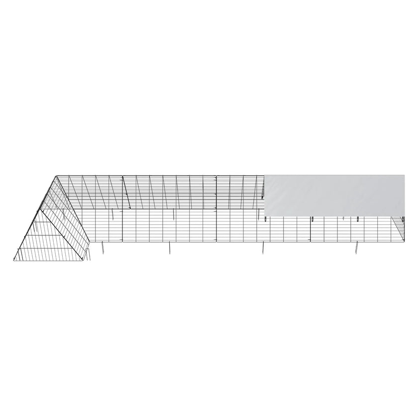 VEVOR Chicken Tunnels, 157.5 x 39.4 x 24.2 inch(LxWxH) Chicken Tunnels for Yard, Portable Chicken Tunnels for Outside with Corner Frames, Chicken Coop Run, Suitable for Chickens, Ducks, Rabbits