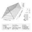 VEVOR Chicken Tunnels, 118.1 x 28 x 24.2 inch (LxWxH) Chicken Tunnels for Yard, Portable Chicken Tunnels for Outside Easy Installation, Chicken Coop Run, Suitable for Chickens, Ducks, Rabbits