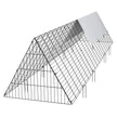 VEVOR Chicken Tunnels, 118.1 x 28 x 24.2 inch (LxWxH) Chicken Tunnels for Yard, Portable Chicken Tunnels for Outside Easy Installation, Chicken Coop Run, Suitable for Chickens, Ducks, Rabbits