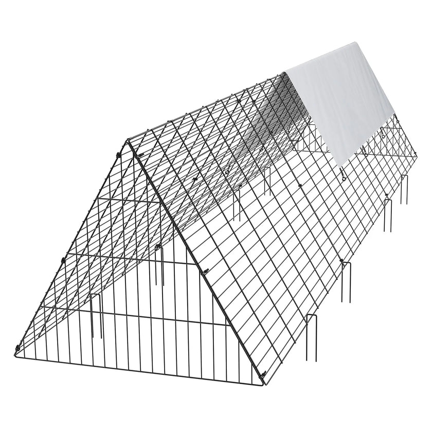 VEVOR Chicken Tunnels, 118.1 x 28 x 24.2 inch (LxWxH) Chicken Tunnels for Yard, Portable Chicken Tunnels for Outside Easy Installation, Chicken Coop Run, Suitable for Chickens, Ducks, Rabbits