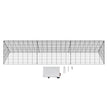 VEVOR Chicken Tunnels, 118.1 x 28 x 24.2 inch (LxWxH) Chicken Tunnels for Yard, Portable Chicken Tunnels for Outside Easy Installation, Chicken Coop Run, Suitable for Chickens, Ducks, Rabbits