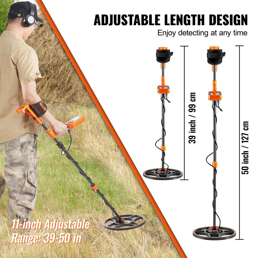 VEVOR Waterproof Metal Detector, 12