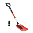 VEVOR Snow Shovel for Driveway, 9 in Foldable Snow Shovel with D-shaped Handle, , 36-40 in Adjustable, Lightweight Aluminum Alloy Snows Removal Tool, Reduce Back Strains for Garden Car Camping