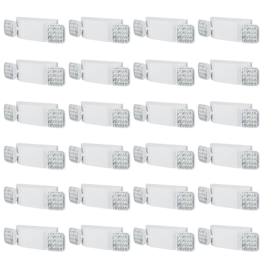 VEVOR 24 PCs Commercial Emergency Light LED Exit Lighting Fixture Backup Battery