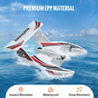 VEVOR RC Airplane Amphibious EPP Foam RC Plane Toy with 2.4 GHz Remote Control