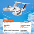 VEVOR RC Airplane Amphibious EPP Foam RC Plane Toy with 2.4 GHz Remote Control