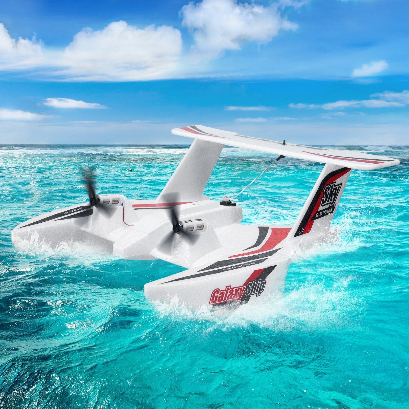 VEVOR RC Airplane Amphibious EPP Foam RC Plane Toy with 2.4 GHz Remote Control