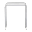 VEVOR Acrylic End Table, C-Shaped Lucite Side Table, Clear Acrylic Side Table for Drink, Food, Snack used in Living Room, Bedroom, and Study