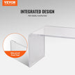 VEVOR Acrylic Coffee Table, C-Shaped Clear Acrylic End Table, 16.3 inch high Transparent Acrylic Side Table, for Coffee, Drink, Food, Snack used in Living Room, Courtyard, Terrace