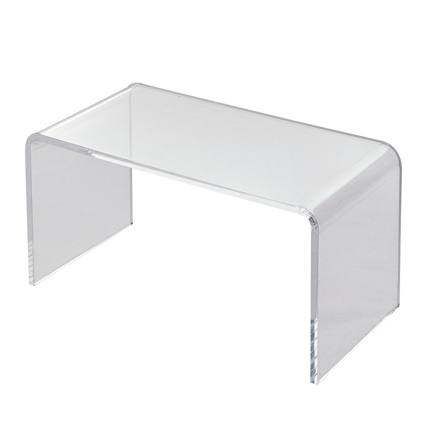 VEVOR Acrylic Coffee Table, C-Shaped Clear Acrylic End Table, 16.3 inch high Transparent Acrylic Side Table, for Coffee, Drink, Food, Snack used in Living Room, Courtyard, Terrace