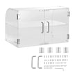 VEVOR Pastry Display Case, 2-Tier Commercial Countertop Bakery Display Case, Acrylic Display Box with Rear Door Access & Removable Shelves, Keep Fresh for Donut Bagels Cake Cookie, 22