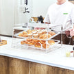 VEVOR Pastry Display Case, 2-Tier Commercial Countertop Bakery Display Case, Acrylic Display Box with Rear Door Access & Removable Shelves, Keep Fresh for Donut Bagels Cake Cookie, 20.7