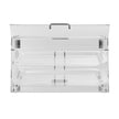 VEVOR Pastry Display Case, 2-Tier Commercial Countertop Bakery Display Case, Acrylic Display Box with Rear Door Access & Removable Shelves, Keep Fresh for Donut Bagels Cake Cookie, 20.7